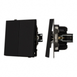 Механизм выключателя двухклавишный проходной SWT-TENDO-MKP2-SFPL-BK (230V, 10A) (Arlight, Матовый черный) Механизм выключателя двухклавишный проходной SWT-TENDO-MKP2-SFPL-BK (230V, 10A) (Arlight, Матовый черный)