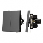 Механизм выключателя двухклавишный проходной SWT-TENDO-MKP2-SFPL-GR (230V, 10A) (Arlight, Матовый графитовый) Механизм выключателя двухклавишный проходной SWT-TENDO-MKP2-SFPL-GR (230V, 10A) (Arlight, Матовый графитовый)