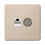 Розетка 2гн комп+ТВ RJ45+TV с/у песочный механизм кат.5е ArtGallery Systeme Electric (1/5/20) Розетка 2гн комп+ТВ RJ45+TV с/у песочный механизм кат.5е ArtGallery Systeme Electric (1/5/20)