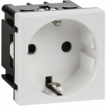 Розетка з/к з/ш в/з белая