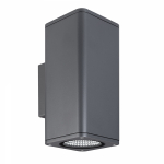 Светильник LGD-EVO-WALL-TWIN-S100x100-2x12W Day4000 (GR, 44 deg, 230V) (Arlight, IP54 Металл, 3 года)