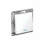 Выключатель 1кл прох с подсв с/у белый механизм AtlasDesign Systeme Electric  (1/20)