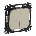 Выключатель 2кл прох с/у крем ALLURE Legrand (1/5) Выключатель 2кл прох с/у крем ALLURE Legrand (1/5)