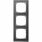 Рамка 3-пост. цвет серый матовый, пластик горизонт. и вертик., IP20 MERTEN SE