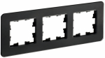 Рамка 3гн стекло черный РУ-3-2-Бр RE BRITE IEK (5/50)