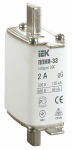 Плавкая вставка предохранителя ППНИ-33 2А 00С IEK (3/120)