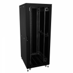 Шкаф напольный разобранный 19 IT-CQE-N 32U 600x600мм, крыша с вырубкой, дверь перф. и перф., одинарные боковые панели, черный RAL9005 Шкаф напольный разобранный 19 IT-CQE-N 32U 600x600мм, крыша с вырубкой, дверь перф. и перф., одинарные боковые панели, черный RAL9005