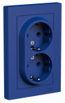 Розетка 2гн с З/К с/у аквамарин в сборе AtlasDesign Systeme Electric (1/10)
