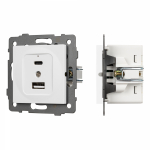 Механизм USB розетки SCT-MUAC-PL-WH-V (5V, 3A, QC4) (Arlight, -) Механизм USB розетки SCT-MUAC-PL-WH-V (5V, 3A, QC4) (Arlight, -)