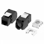 Модуль Кейстоун (Keystone) RJ45 CAT6 неэкранированный, 180 градусов, безынструментальный монтаж (Toolless), чёрный (применим с инструментом RT) Модуль Кейстоун (Keystone) RJ45 CAT6 неэкранированный, 180 градусов, безынструментальный монтаж (Toolless), чёрный (применим с инструментом RT)