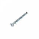 Саморез оконный KRANZ сверло, 3.9x35, белый цинк,  пакет (20шт.)