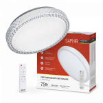Светильник светодиод 75Вт 3000-6500К 6000Лм 500x100мм с пультом ДУ COMFORT SAPHIR IN HOME (1/5)