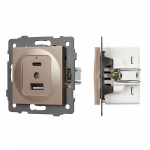 Механизм USB розетки SCT-MUAC-PL-GD-V (5V, 3A, QC4) (Arlight, -) Механизм USB розетки SCT-MUAC-PL-GD-V (5V, 3A, QC4) (Arlight, -)