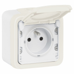 Коробка подрозетник о/у бел IP55 Mosaic Plexo Legrand  (1/10)