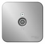 Розетка 1гн ТВ коннектор о/у алюминий изол.пласт. IP20 Blanca Schneider Electric