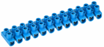 Клеммная колодка 12 полюсов 15А полистирол 4,0-10мм2 синяя PLEXUP
