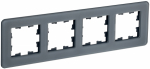 Рамка 4гн стекло графит РУ-4-2-Бр RE BRITE IEK (5/50)