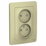 Розетка 2гн без З/К шторки с/у крем 16А Blanca Systeme Electric (1/6) Розетка 2гн без З/К шторки с/у крем 16А Blanca Systeme Electric (1/6)