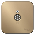 Розетка 1гн ТВ коннектор о/у титан изол.пласт. IP20 Blanca Schneider Electric