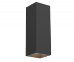 Светодиодный светильник VARTON WL-Cube настенный 10 Вт 3000 K 80х80х230 мм угол 60° IP54 RAL9005 черный муар