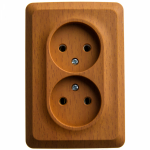 Розетка угловая 2гн без З/К о/у бук 16А IP20 Этюд Systeme Electric