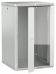 ITK LINEA W Шкаф 18U 600х600мм дверь стекло серый 2.0
