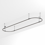 Основание ART-APRIORI-OVAL-ROD-400-4000x1000 (BK) (Arlight, IP20 Металл, 3 года) Основание ART-APRIORI-OVAL-ROD-400-4000x1000 (BK) (Arlight, IP20 Металл, 3 года)