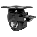 Ролик с тормозом D50 мм стат. нагрузка 300 кг черный