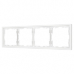 Рамка пластиковая FRM-NOBE-SFPL-4-WH (Arlight, Белый кварц) Рамка пластиковая FRM-NOBE-SFPL-4-WH (Arlight, Белый кварц)