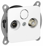 FLITE Роз. 2-я TV+SAT экр. оконечная РТВс-2-1-1-ФлБ бел. IEK