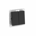 Выключатель 2кл с/у карбон механизм быстрозажим AtlasDesign Systeme Electric (1/5)