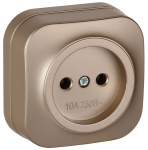 GLORY Роз. без з/к/ш о/у 10А РС20-2-ХШм шамп. м. IEK