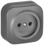 GLORY Роз. без з/к/ш о/у 10А РС20-2-ХСм сталь м. IEK