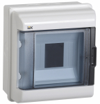 Бокс КМПн-5мод настен пласт бел (дв.прозр) IP55 KREPTA 5 IEK (1/30)