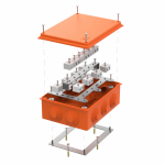 Коробка огнестойкая для о/п 40-0320-FR10.0-28 Е15-Е120 RAL2004 200х150х75 (5 шт/кор) Промрукав