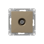 Механизм розетки TV, одиночная, шампань Эпика EKF