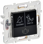 SKANDY Кнопка звонка с инд. отел. 10А SK-V17Bl черн. IEK SKANDY Кнопка звонка с инд. отел. 10А SK-V17Bl черн. IEK