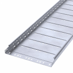 Лоток перфорированный Профи INOX (AISI 316) 400х50х3000 (1,0 мм) (6 м/уп) Промрукав