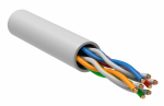 UTP 4PR 24AWG CAT5e информационный кабель (0,46мм медь) (305м/бухта) нг(А)-LSLTx 1м белый РФ/Т GENERICA (305)