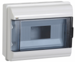 Бокс КМПн-9мод настен пласт бел (дв.прозр) IP55 KREPTA 5 IEK (1/20)