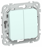 FLITE Выключ. 2-кл. 10А ВС12-1-0-ФлХЛ х/л IEK