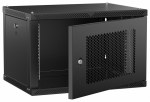 ITK LINEA W Шкаф 6U 600х450мм дверь перф. черный 2.0