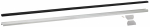 Комплект ЭРА TR-SET-200-1PT-PC BK шинопровод однофазный с профилем для натяжного потолка 2м черный