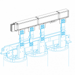 Элемент подвода питания одинарный 5 1250А 1900x140x124 Schneider Electric KT