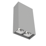 Светодиодный светильник VARTON DL-Box Reflect Multi 1x2 накладной 8 Вт 4000 К 80х40х150 мм RAL7045 серый муар 36° DALI