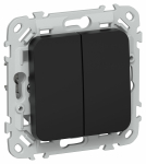 FLITE Выключ. жалюзи 10А ВЖ52-2-0-ФлЧ чер. IEK FLITE Выключ. жалюзи 10А ВЖ52-2-0-ФлЧ чер. IEK