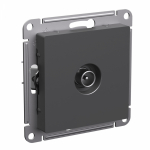 Розетка 1гн ТВ оконечная с/у базальт механизм AtlasDesign Systeme Electric  (1/10)