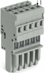 Клеммная колодка 18.3мм 6x1 0.08-4мм² 32А 500В термопласт серый Wago
