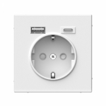 Розетка 1гн c З/К+2хUSB typeА+ typeС с/у лотос механизм 16А ArtGallery Systeme Electric (1/8/16)