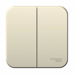 Выключатель 2кл о/у молочный Blanca Schneider Electric